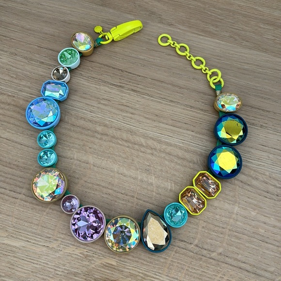 J Crew Multi Jumbo Brûlée Necklace - Picture 3 of 13